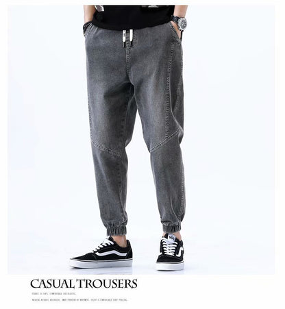 Cropped Joggers For Men - Trousers Trend, Summer Thin Casual Pants