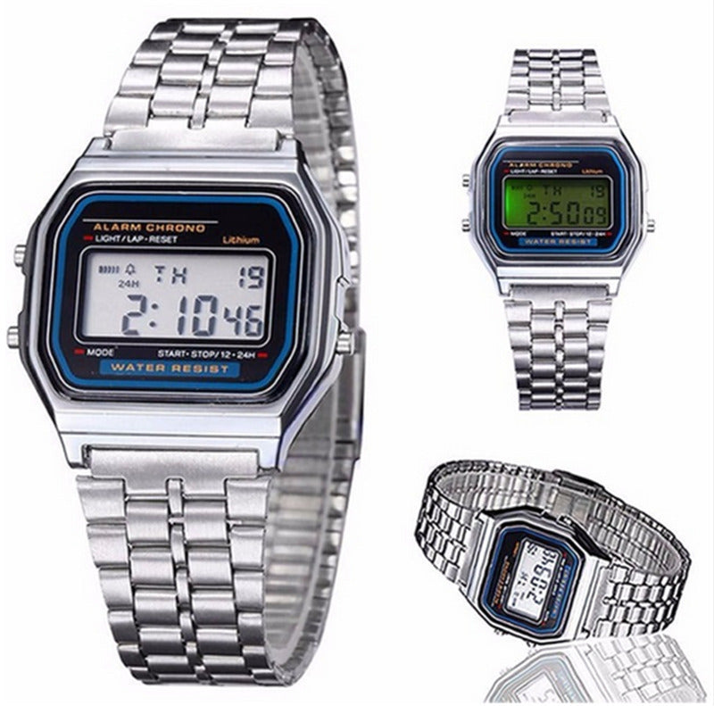 Popular Fashion Simple Men'S And Women'S Universal Watch Square Dial Electronic Watch Boys Quartz Performance Goods