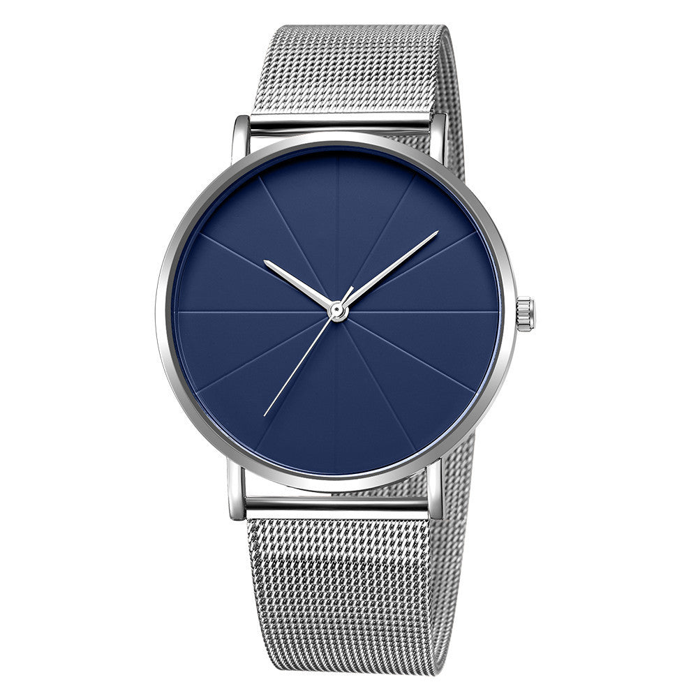 Model 00's -  Pure Black Mesh Strap Watch, European Unisex Watch Quartz Watch