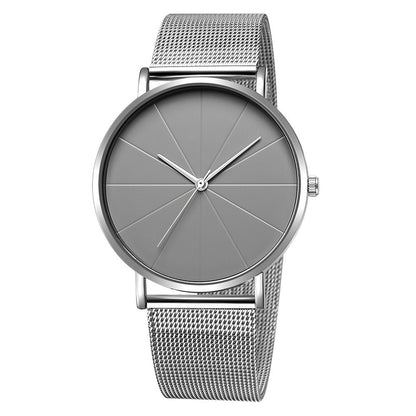 Model 00's -  Pure Black Mesh Strap Watch, European Unisex Watch Quartz Watch