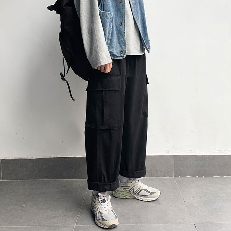 Loose Straight Casual Wide-leg Boys Overalls