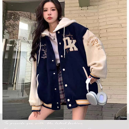 Korean Junior High School Students Baggy Casual Jacket