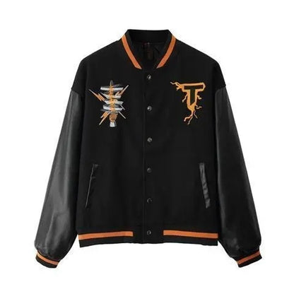 Retro Autumn Ins Loose Casual Hip-hop Jacket Coat Baseball Uniform