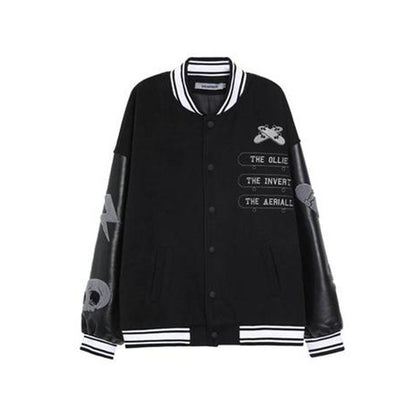 Retro Autumn Ins Loose Casual Hip-hop Jacket Coat Baseball Uniform