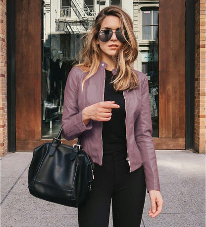 Women's Leather PU suit jacket