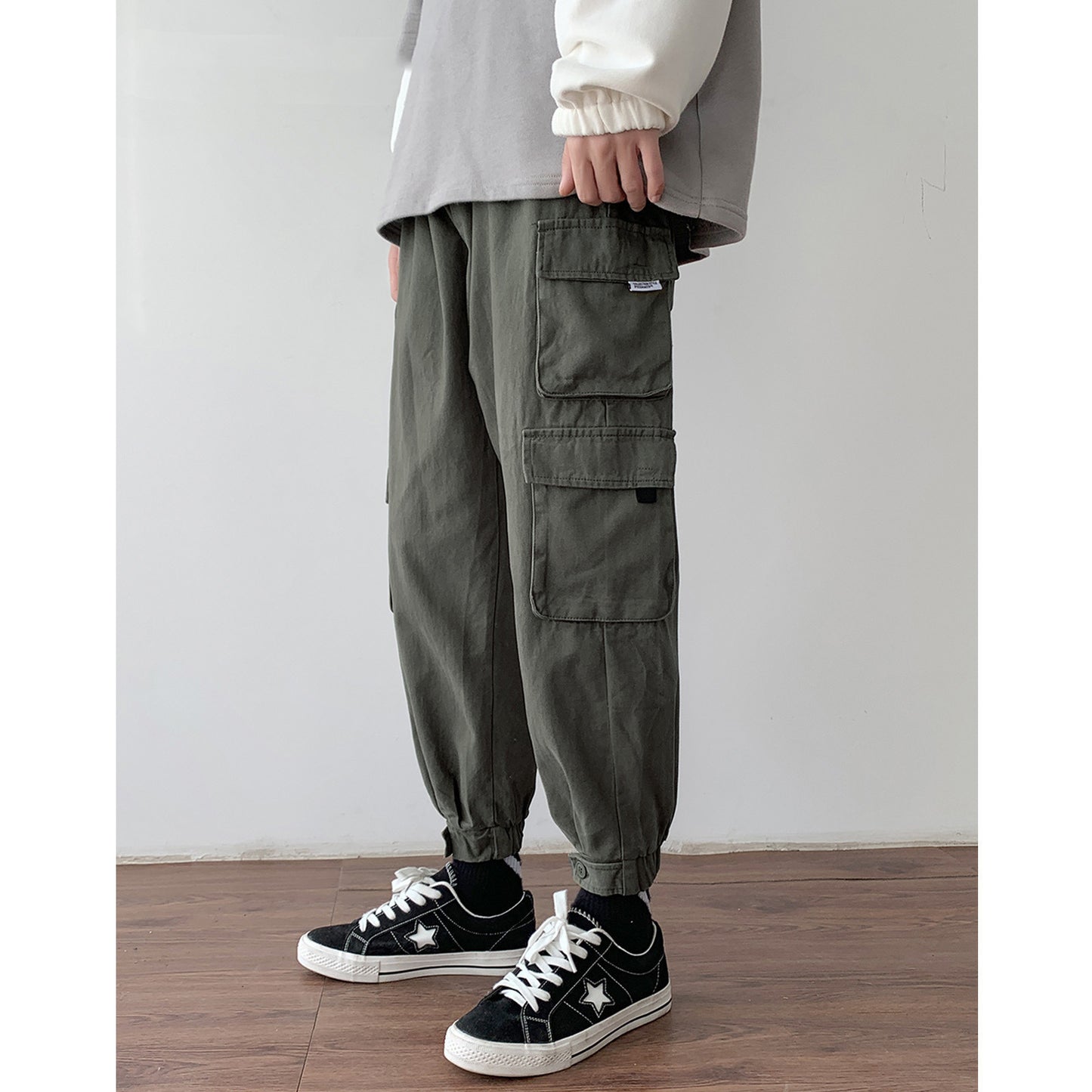 Parkour Style -  Casual Pants Loose Straight Ulzzang Pants All-Match Overalls