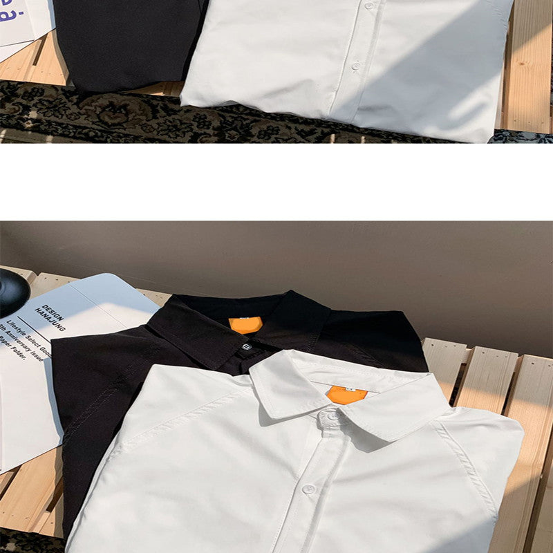 Korean Classic - Handsome Inch Shirt Student Youth Casual Shirt