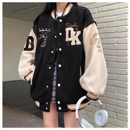 Korean Junior High School Students Baggy Casual Jacket