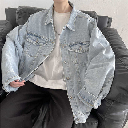 Korean Spring And Autumn Denim Jacket Men