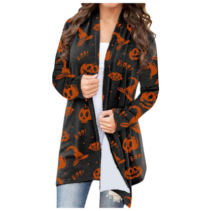 Women's Casual All-match Halloween Theme Coat