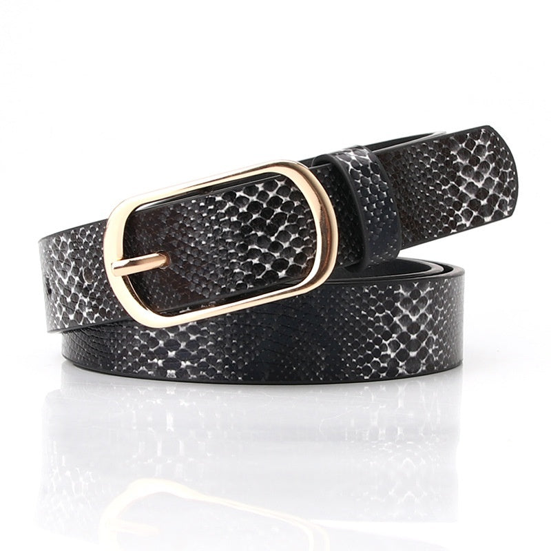 Customized Skin Women's Belt - Fashion All-matching Pin Buckle Pant Women's Belt