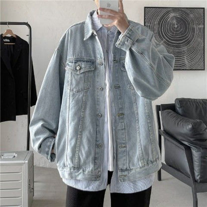 Korean Spring And Autumn Denim Jacket Men