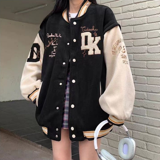 Korean Junior High School Students Baggy Casual Jacket