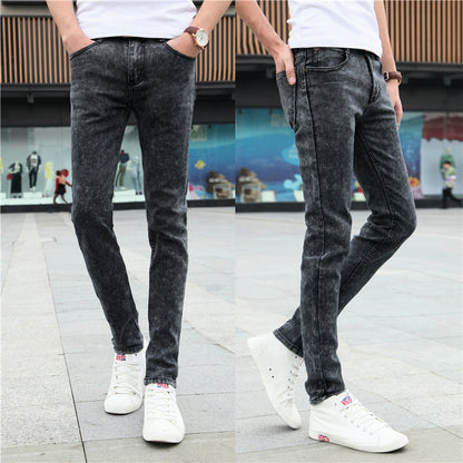 Denim Stretchable - Boys Youth Pants Straight Slim