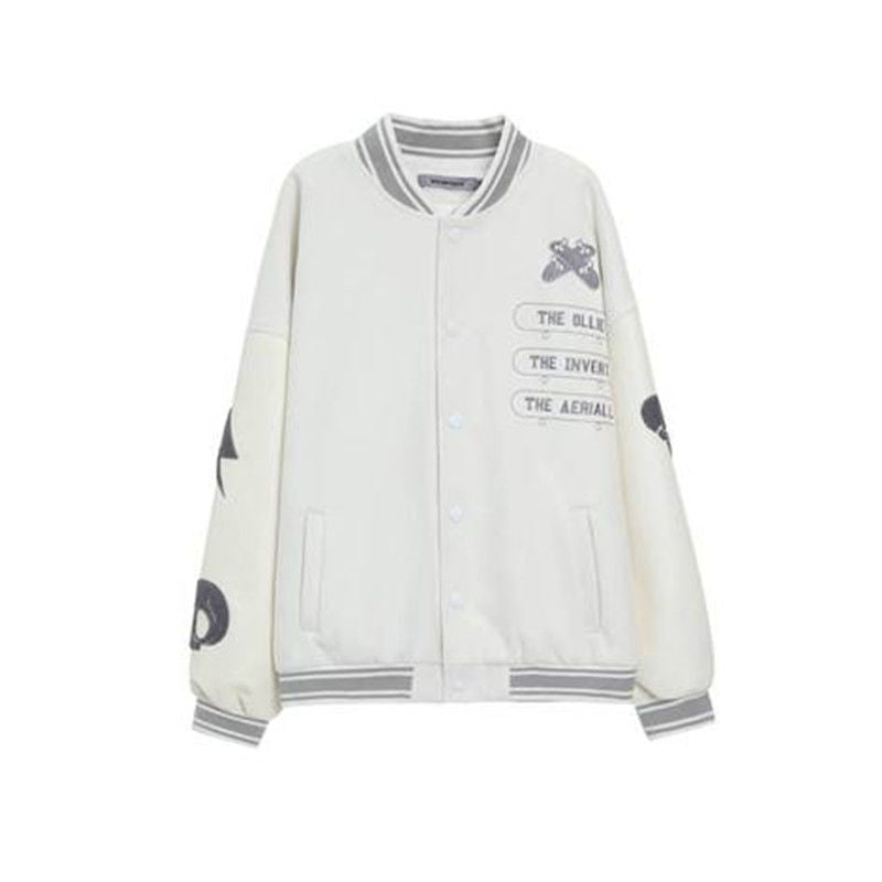 Retro Autumn Ins Loose Casual Hip-hop Jacket Coat Baseball Uniform