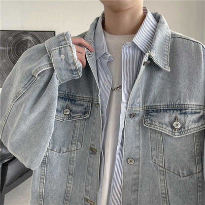 Korean Spring And Autumn Denim Jacket Men