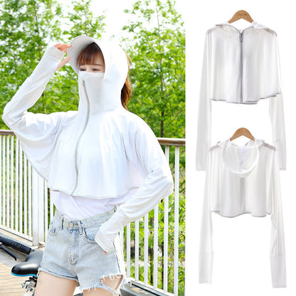 Women's Short Summer Long Sleeve Sun Protection Clothing