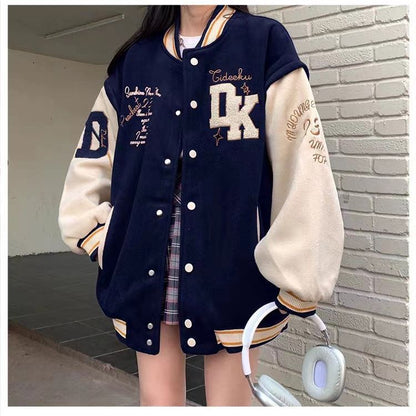 Korean Junior High School Students Baggy Casual Jacket